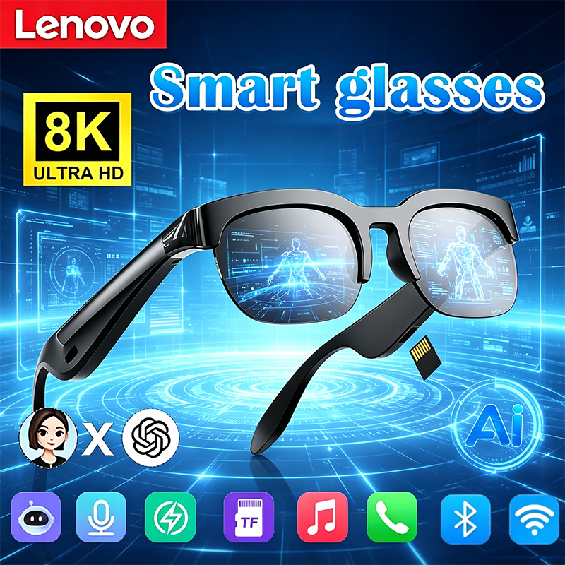 Audio Music Voice - Lenovo BT Smart Audio Glasses Bone