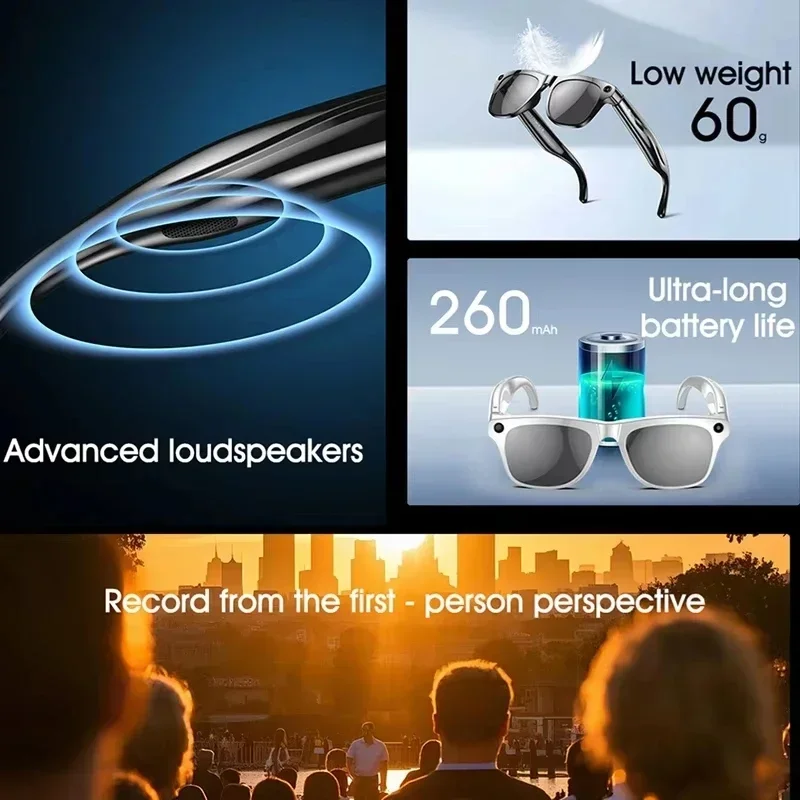 Audio Music Voice - Lenovo 8K Vision AI Eyeglasses Built-in