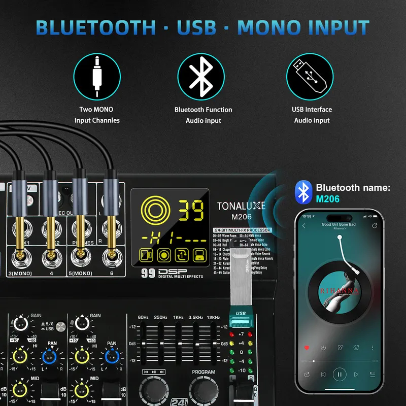 Fuluode M206/M208 Audio mixer  - Audio & Music Settings Xbox One recensione e prezzo