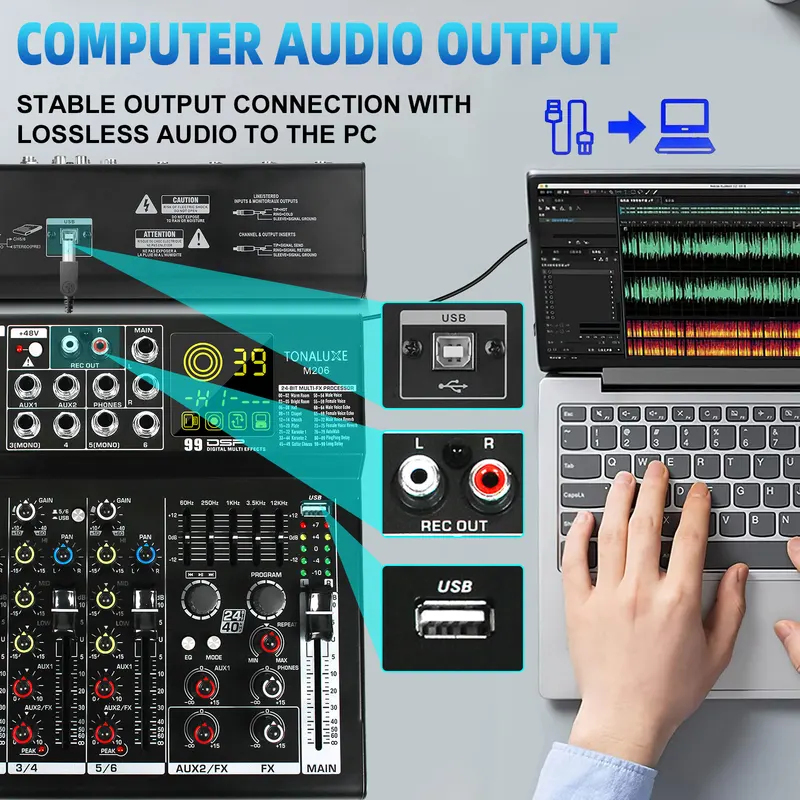 Fuluode M206/M208 Audio mixer  - Audio & Music Settings Xbox One recensione e prezzo