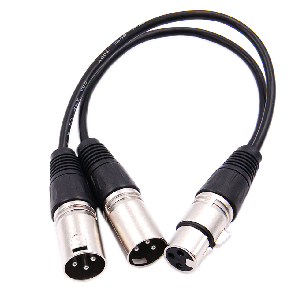 30cm 3 Pin XLR FEMALE Jack To  - Audio Music Splitter recensione e prezzo