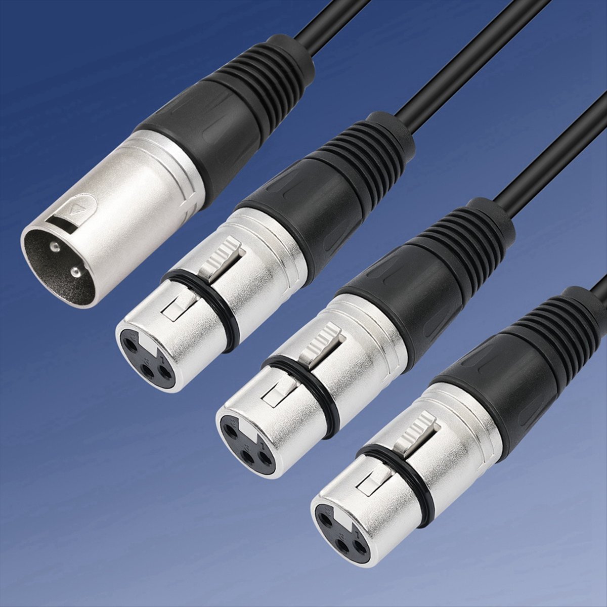 (PQWN) 3Pin XLR Male to 3 Fema - Audio Music Splitter recensione e prezzo