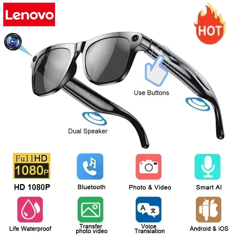 Lenovo 8K Vision AI Eyeglasses - Audio Music Voice recensione e prezzo