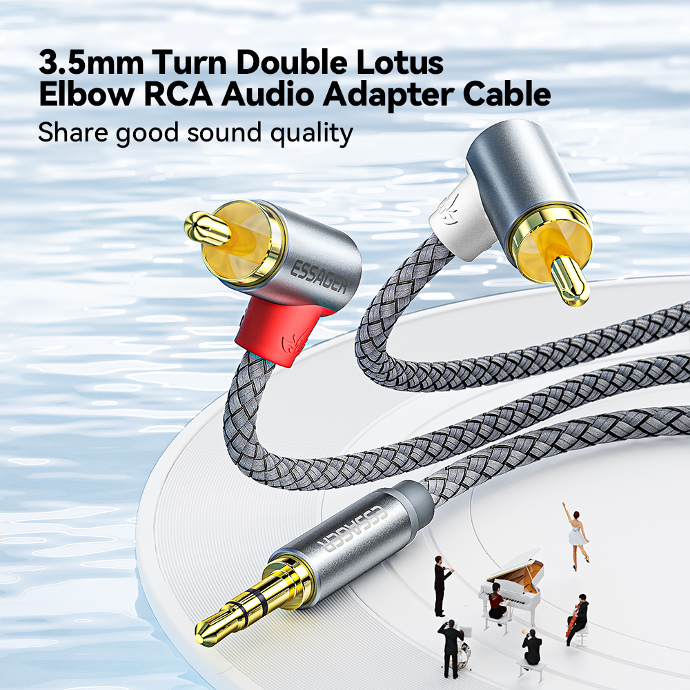 Essager 90 ° Angle RCA Audio S - Audio Music Splitter recensione e prezzo