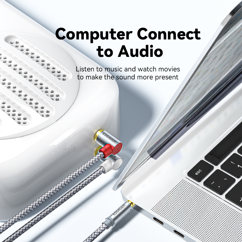 Essager 90 ° Angle RCA Audio S - Audio Music Splitter recensione e prezzo