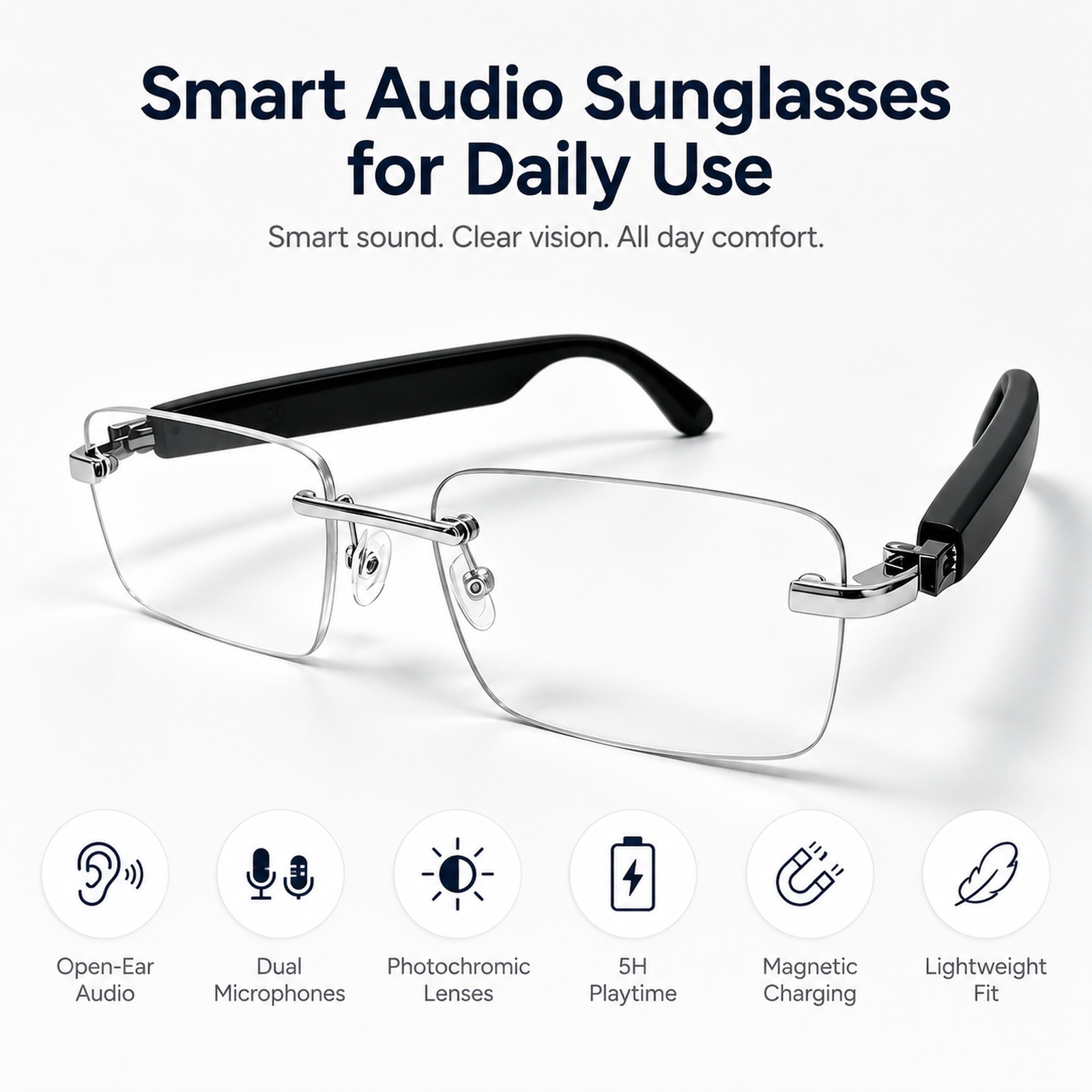 Bluetooth Smart Sunglasses, Ph - Audio Music Voice recensione e prezzo