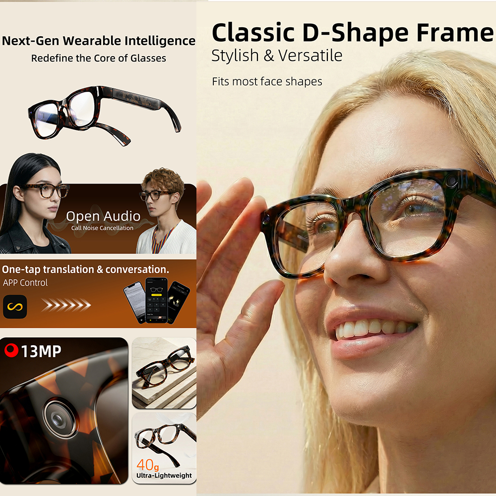 G600 Pro AI Smart Glasses 13MP - Audio Music Voice recensione e prezzo