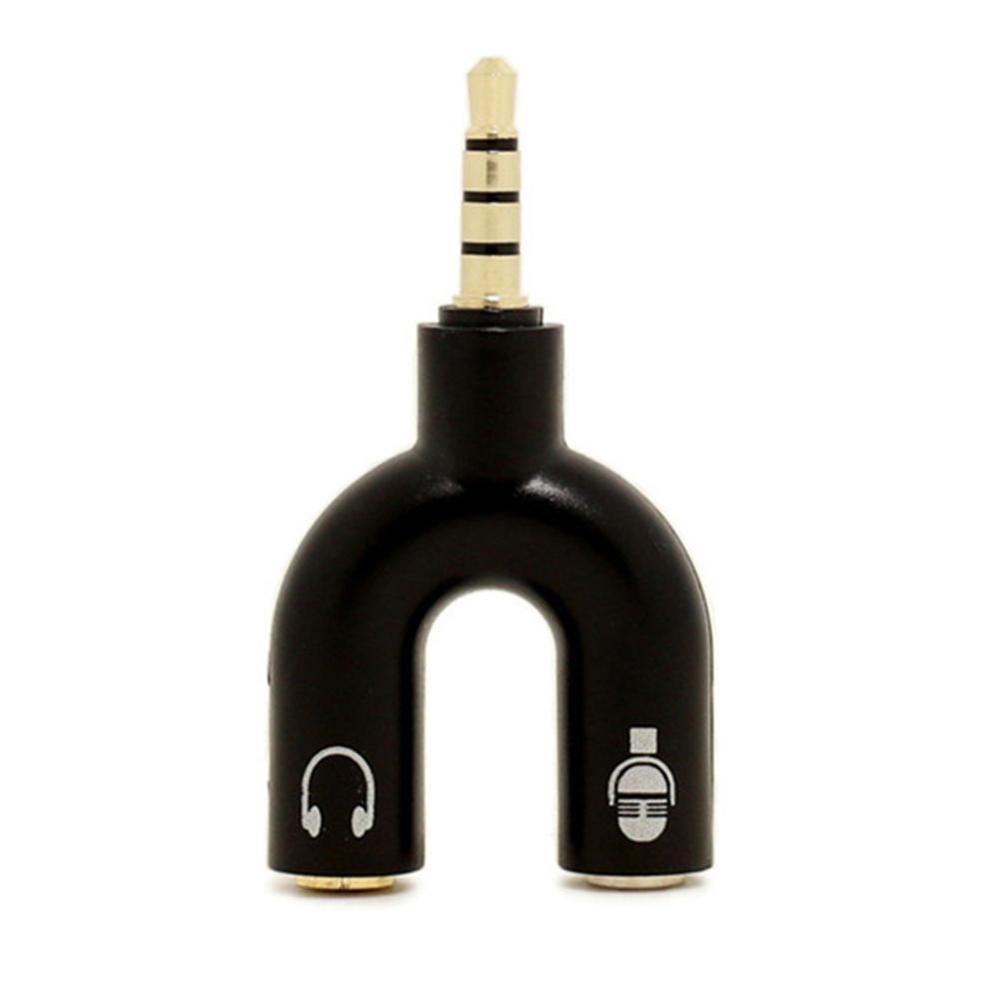 1PC Dual 3.5MM U Type Adapter  - Audio Music Splitter recensione e prezzo