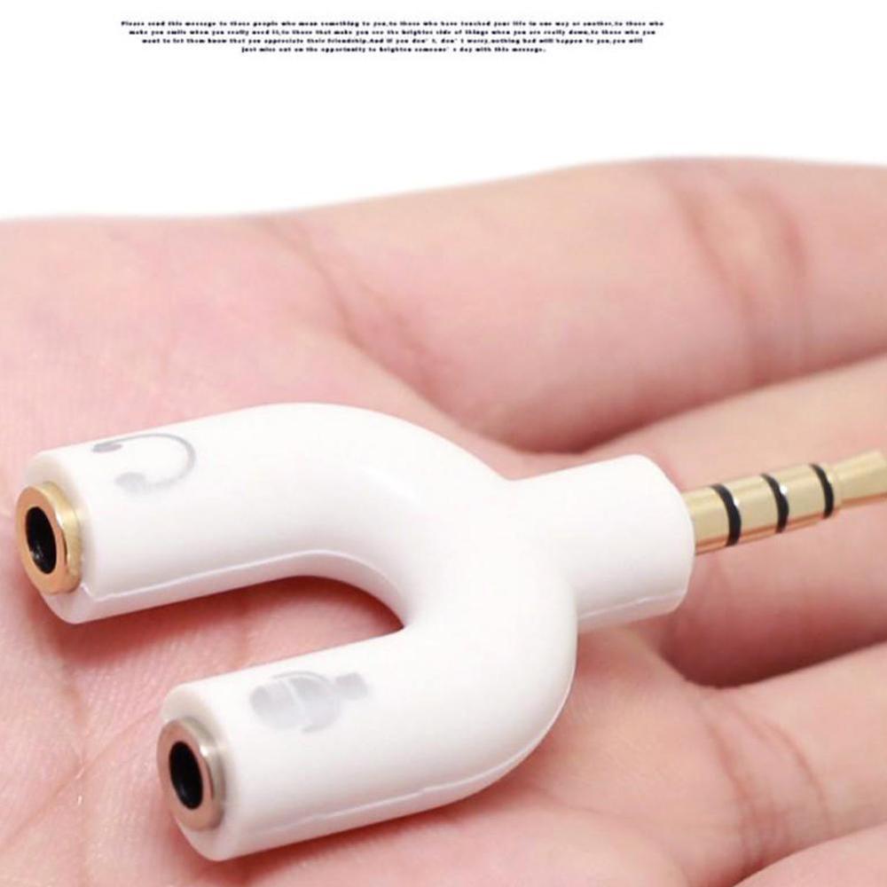 1PC Dual 3.5MM U Type Adapter  - Audio Music Splitter recensione e prezzo
