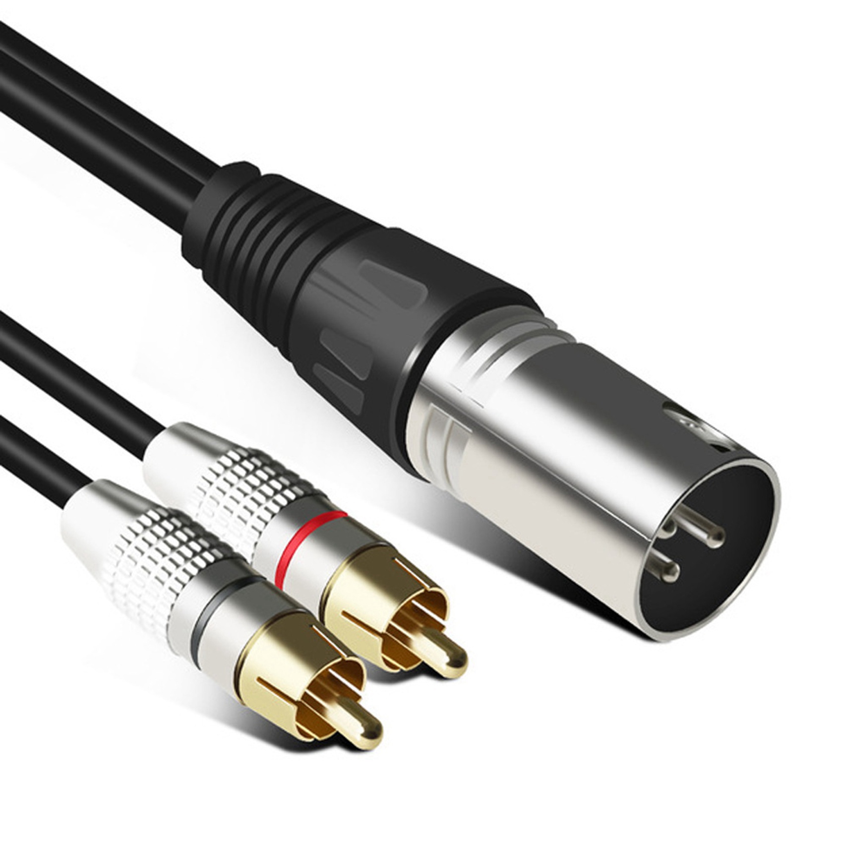 1 XLR Male to 2 RCA Male Plug  - Audio Music Splitter recensione e prezzo