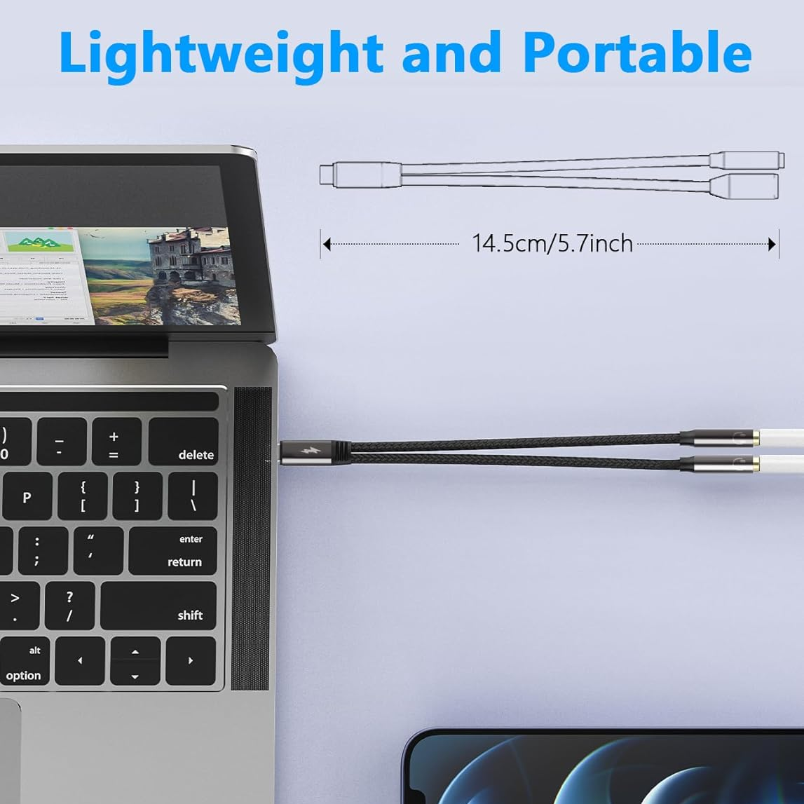 USB C To Dual 3.5mm Female Hea - Audio Music Splitter recensione e prezzo