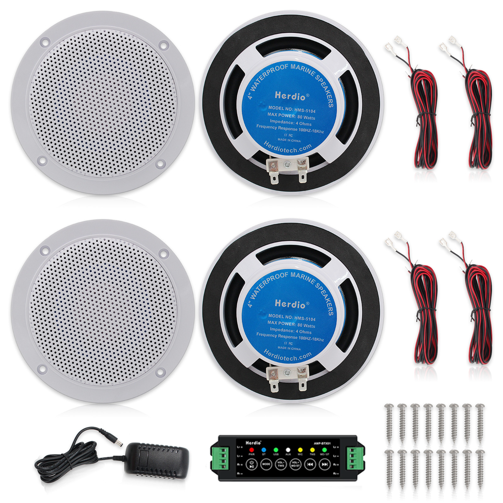 Herdio 4Pcs 320W Wall In Ceili - Audio Music Store recensione e prezzo